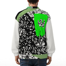Load image into Gallery viewer, All-Over Print Unisex V-neck Knitted Fleece Cardigan With Button Closure