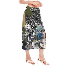 Load image into Gallery viewer, All-Over Print Women's High Slit Long Skirt