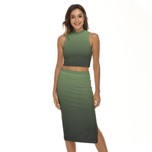 Load image into Gallery viewer, All-Over Print Women's Tank Top & Split High Skirt Set