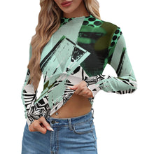 Load image into Gallery viewer, All-Over Print Women's Mesh Blouse