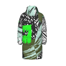 Load image into Gallery viewer, All-Over Print Unisex Long Down Jacket