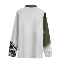 Load image into Gallery viewer, All-Over Print Men's Lapel Collar Shirt With Concealed Placket |115GSM Cotton poplin