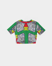 Load image into Gallery viewer, FUNKARA POLYGON CLOTH 1 Women's Twist-Front Cropped Tee