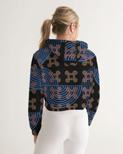 Load image into Gallery viewer, Continuous Peace Women's Cropped Hoodie