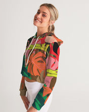 Load image into Gallery viewer, MONSTERA Women's Cropped Hoodie