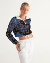 Load image into Gallery viewer, Continuous Peace Women's Cropped Windbreaker