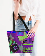 Load image into Gallery viewer, PURPLE-ATED FUNKARA Canvas Zip Tote