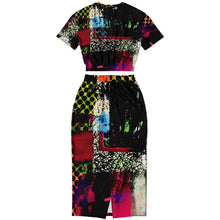 Load image into Gallery viewer, Static Electricity Womens Athletic Maxi Skirt + Crop Set