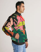 Load image into Gallery viewer, MONSTERA Men's Stripe-Sleeve Track Jacket