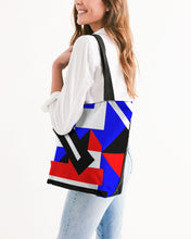Load image into Gallery viewer, 80s Diamond half Canvas Zip Tote