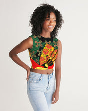 Load image into Gallery viewer, continuospeace1 heritage print Women's Twist-Front Tank