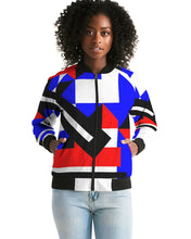 Load image into Gallery viewer, 80s Diamond half Women's Bomber Jacket