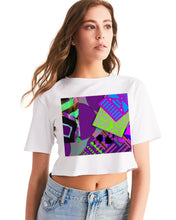 Load image into Gallery viewer, PURPLE-ATED FUNKARA Women's Cropped Tee