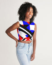 Load image into Gallery viewer, 80s Diamond half Women's Twist-Front Tank