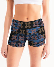 Load image into Gallery viewer, Continuous Peace Women's Mid-Rise Yoga Shorts