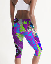 Load image into Gallery viewer, PURPLE-ATED FUNKARA Women's Mid-Rise Capri