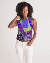 Load image into Gallery viewer, PURPLE-ATED FUNKARA Women's Cropped Tank