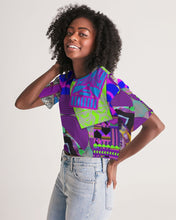 Load image into Gallery viewer, PURPLE-ATED FUNKARA Women's Lounge Cropped Tee