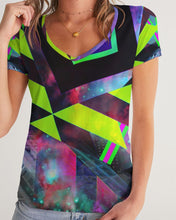 Load image into Gallery viewer, GALAXY GEO URBAN Women's V-Neck Tee