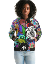 Load image into Gallery viewer, whole LOTTA flowers DOUBLE TAKE Women's Bomber Jacket