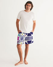 Load image into Gallery viewer, 3D Jeweled Flag Men's Swim Trunk