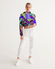 Load image into Gallery viewer, PURPLE-ATED FUNKARA Women's Cropped Windbreaker