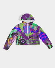 Load image into Gallery viewer, PURPLE-ATED FUNKARA Women's Cropped Windbreaker