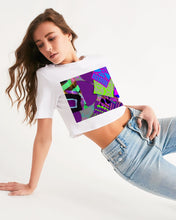 Load image into Gallery viewer, PURPLE-ATED FUNKARA Women's Cropped Tee