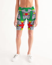 Load image into Gallery viewer, FUNKARA POLYGON CLOTH 1 Women's Mid-Rise Bike Shorts