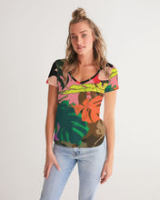 Load image into Gallery viewer, MONSTERA Women's V-Neck Tee