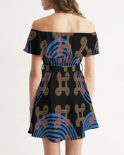Load image into Gallery viewer, Continuous Peace Women's Off-Shoulder Dress