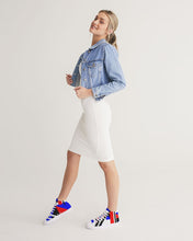 Load image into Gallery viewer, 80s Diamond half Women's Hightop Canvas Shoe