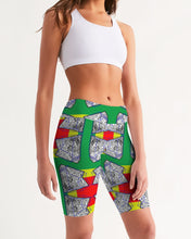 Load image into Gallery viewer, FUNKARA POLYGON CLOTH 1 Women's Mid-Rise Bike Shorts