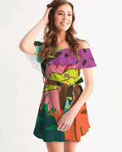 Load image into Gallery viewer, MONSTERA Women's Off-Shoulder Dress