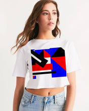 Load image into Gallery viewer, 80s Diamond half Women's Cropped Tee