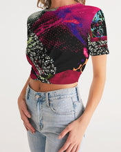 Load image into Gallery viewer, Static Electricity Women's Twist-Front Cropped Tee