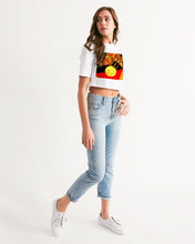 Load image into Gallery viewer, continuospeace1 heritage print Women's Cropped Tee