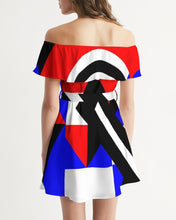 Load image into Gallery viewer, 80s Diamond half Women's Off-Shoulder Dress