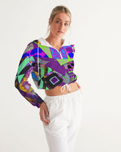Load image into Gallery viewer, PURPLE-ATED FUNKARA Women's Cropped Windbreaker