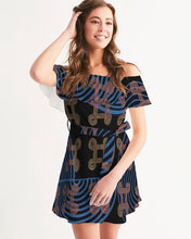 Load image into Gallery viewer, Continuous Peace Women's Off-Shoulder Dress