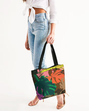 Load image into Gallery viewer, MONSTERA Canvas Zip Tote
