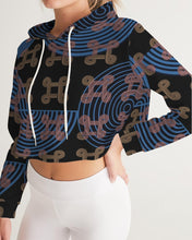 Load image into Gallery viewer, Continuous Peace Women's Cropped Hoodie