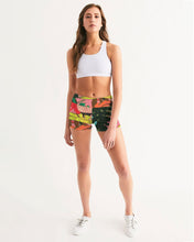 Load image into Gallery viewer, MONSTERA Women's Mid-Rise Yoga Shorts