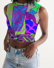 Load image into Gallery viewer, PURPLE-ATED FUNKARA Women's Twist-Front Tank