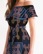 Load image into Gallery viewer, Continuous Peace Women's Off-Shoulder Dress