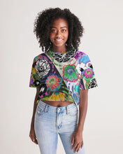 Load image into Gallery viewer, whole LOTTA flowers DOUBLE TAKE Women's Lounge Cropped Tee
