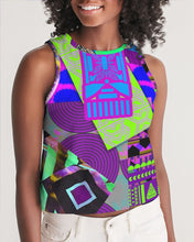 Load image into Gallery viewer, PURPLE-ATED FUNKARA Women's Cropped Tank