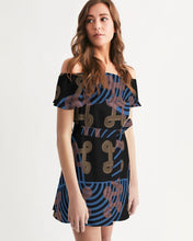Load image into Gallery viewer, Continuous Peace Women's Off-Shoulder Dress