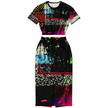 Load image into Gallery viewer, Static Electricity Womens Athletic Maxi Skirt + Crop Set