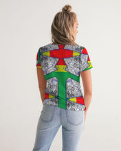 Load image into Gallery viewer, FUNKARA POLYGON CLOTH 1 Women's V-Neck Tee